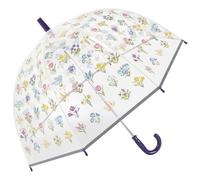 Childrens Floral Print Clear Dome Umbrella