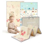 Children's Folding Mat - Chubby Bear + Car City - 120 x 180 x 1 cm