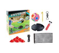 Children's Football Rebound Training Set, Elastic Cord Ball Trainer, Soccer Rebound Ball, Blue Dynamic Practice Solutions, Enhanced Skill Development, Or Youth, Tackling, Kicking Skill Development