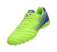 Children's Football Shoes, Running Training Shoes for Students and Athletes from 7 to 15 Years, Children's Shoes, Light Up Boys, Green, 1.5 UK