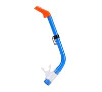 Children's Front Snorkel Soft Breathing Tube Equipment Silicone Easy Fixing Clip Suitable for Use Q, Blue