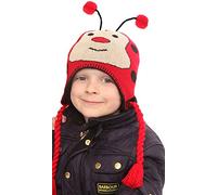 Childrens Fun Animal Peru Hats (Red Ladybird Design)