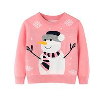 Children's Funny Christmas Jumper with Snowman Pattern, Knitted Christmas Sweater, Christmas, Autumn, Winter Jumper, Christmas Crew Neck Tops, Unisex Christmas Sweater