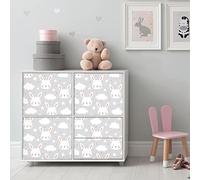 Children's Furniture Sticker Rabbit Head in The Clouds 40 x 60 cm