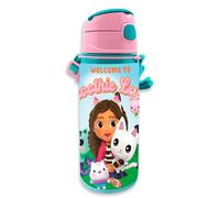 Children's Gabbys Dollhouse Aluminum Bottle Turquoise 600 ml