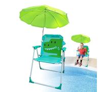 Children's Garden Chairs, Children's Camping Chair, Kids Beach Chair with Umbrella, Foldable Toddler Beach Chair with Parasol, for Kids (50 kg Load Capacity, 38 x 52 cm), Lightweight Folding Chair