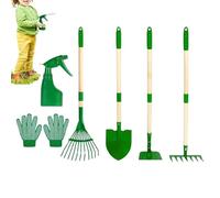 Children's Garden Work Set with Wooden Handle, Hoe and Scoop for Children - Garden Tools for Kids - Boys and Girls from 3 Years, Garden and Ground