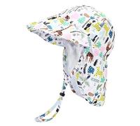 Children's Giraffe Print Sun Hat - Unisex Toddler Summer Hat for Boys & Girls | Cute Cartoon Animal Design | Lightweight UV Protection | 50cm for Ages 1-3