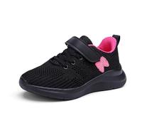 Children's Girls Comfortable Fashion Trainers for Outdoor School Running Walking Travel, Hot Pink, 13 UK Child