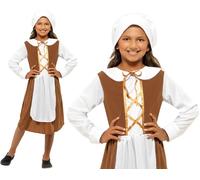 Childrens Girls Fancy Dress Tudor Girl Costume Book Day Childs Outfit by Smiffys
