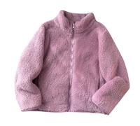 Children's Girls' Hooded Jacket, Cross-Country Jacket, Fleece Lining, Warm, Breathable Hiking Jacket, Softshell Jacket, Outdoor Jacket, Zip, Quilted Jacket, Winter Coat