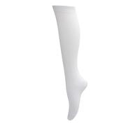 Childrens Girls Plain Knee High School Socks (Pack Of 3) (UK Shoe 4-6 (Age: 13+ years)) (White)