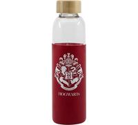 Children's glass bottle with silicone lid Stor Harry Potter Blanc 585 ml