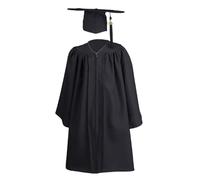 Children's Graduation Gown and Cap Sets with Tassel, 2 Pcs Kindergarten Graduation Bachelor Gown Clothes, Preschool Graduation Gifts for Boys and Girls (Black, 4-5 Years)