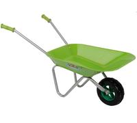 Children's Green Metal Wheelbarrow Kid's Small Size Outdoor Toy Gardening Fun