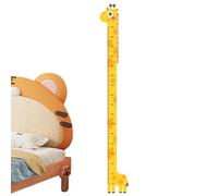 Children's Growth Chart | Wall Mounted Animal Size Ruler for with Graphic | Baby Room Decoration Boys Girls Track Bedroom Nursery