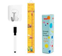 Children's Growth Height Chart, Hangable and Movable Wall Cloth Decoration, Waterproof Canvas Height Chart Suitable for Both Boys and Girls, 7.9 * 55 Inches. (Crane)