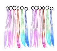 Children's Hair Straps, Uniquely Designed Braiding Machine for Children, Beautifully Dyed Hair Extension with Elastic Band, Suitable for Hair Styling