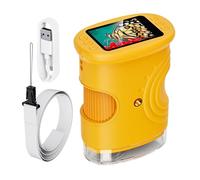 Children's Handheld Microscope - Rechargeable Experimental Toys 1000X,Pocket Digital Microscope with Centimeter Display - for Home Learning School Lab and