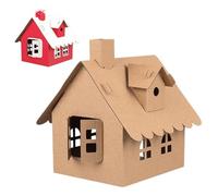 Children's Handmade DIY House Building System - Cottage Model Kit, Educational Creative Assembly Activity Accessory, Smooth Learning Toy for Birthday Children's Day Christmas Use