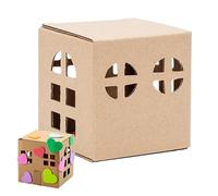 Children's Handmade DIY House Building System - Cottage Model Kit, Educational Creative Assembly Activity Accessory, Smooth Learning Toy for Birthday Children's Day Christmas Use
