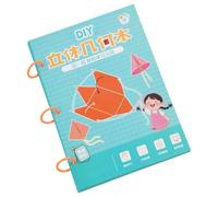 Childrens Hands on Geometry Workbook Interactive Paper Engineering Set Regional Visualization Practice Educational Math Dolls for Kids