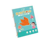 Childrens Hands on Geometry Workbook Interactive Paper Engineering Set Regional Visualization Practice Educational Math Dolls for Kids