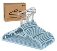 Childrens Hangers Non Slip - Cool Car Shape - Space Saving Baby Hangers for Kids Clothing and Coats - Premium Velvet Hangers for Infant and Teenagers 32.5cm