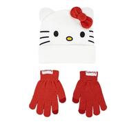 Children's hat and gloves set Cerda Hello Kitty Blanc 20x2x19 cm