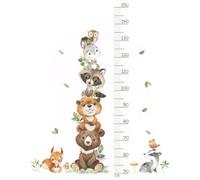 Children's Height Chart Wall Decoration Children's Room Animals Wall Sticker Height Chart for Toddler Room Boys Girls