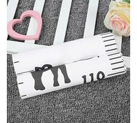 Children's Height Measuring Ruler, Wood Wall Hanging Child Kid Ruler, 2 M Cute Design Charts Room Home Decoration Measurement for the of Adults or Children At (B)