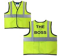 Childrens High Visibility Vests Waistcoat Jacket Hi Vis Safety Boss 3-13 Years (10-13 Years Child)