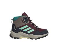 adidas Unisex Kids Terrex Ax4R Mid Rain.Rdy Hiking Shoes, Maroon/Pulse Mint/Chalky Brown, 10 UK Child