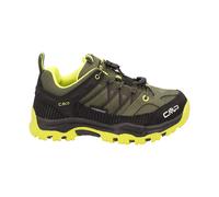 CMP Boy's Unisex Kids Rigel Low Trekking Shoes Wp Trail Running, Acid Khaki, 12 UK Child
