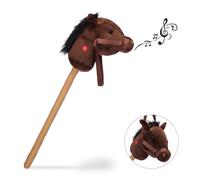 Children's hobby horse Plush Stick Pony 67 cm Soft Head Children's Ride-On Horse