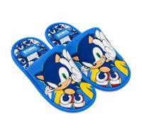 Children's House Slippers Sonic TPR Dark Blue Winter Size 034/035 | Children's shoes with polyester, dynamic design for games, rest and leisure moments at home during everyday life.