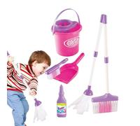 Childrens Housekeeping Kit - Long Lasting Cleaning Toys, Interactive Sweeping Tools, Miniature Scrubbing Equipment | Role Play Development Gear, Essentiial Life Skills Training Supplies For Home Fun