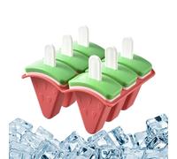 Children's Ice Cream Sticks Holder | Reusable Ice Pop Molds 6 Compartments with Sticks | Kitchen Accessory for Lollipops Cream Yogurt Cake Dessert