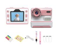 Children's Instantly Print Camera 2.4inch Display Double Lens Built-in Filling Light With Printing Paper For Outdoor Fun Large Battery Capacity