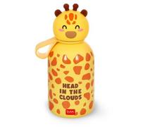 Legami - Hot & Cold BFF Thermal Water Bottle for Children, Giraffe Theme, in Stainless Steel 18/8 Double Layer with Airtight Closure, Keeps Hot for 12h and Cold 24h, Capacity 310 ml