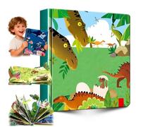 Children's Interactive 3D Pop-Up Books, An Interactive 3D Pop-Up Edition of the Classic Hardcover - Picture Animal StoryBook, Emotional Regulation Books Feelings Flip Book for Kids (03)