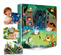 Children's Interactive 3D Pop-Up Books, An Interactive 3D Pop-Up Edition of the Classic Hardcover - Picture Animal StoryBook, Emotional Regulation Books Feelings Flip Book for Kids (05)