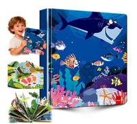 Children's Interactive 3D Pop-Up Books, An Interactive 3D Pop-Up Edition of the Classic Hardcover - Picture Animal StoryBook, Emotional Regulation Books Feelings Flip Book for Kids (07)