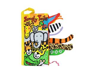 Children's Interactive Cloth Book with 3D Animal Tails, Early Educational Sensory Toy for Babies & Bedtime Stories