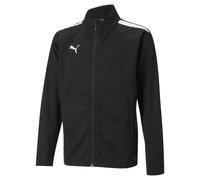 Puma Childrens Unisex teamLIGA Training Youth Football Jacket - Black - Size 13-14Y