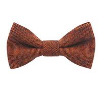 Children's Kids Boys Luxury Wool Pre-Tied and Elasticated Bow Tie (Burnt Orange) - suitable for formalwear, weddings, parties, pageboy outfits