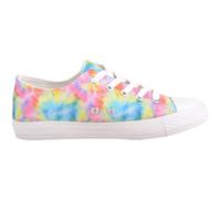 Childrens Kids Canvas MutliColour Tie Dye Summer Lace Up Trainers ABSOLUTE FOOTWEAR Multi Infant 12