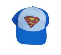 Childrens Kids DC Comic Superman Cap 100% Cotton Boys Baseball Summer Blue & Black Cap