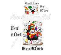 Children's,Kids Duvet Cover & Pillowcase Set,Toddler,Duvet Set Official Licensed