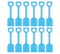 Childrens Kids Small 24cm Plastic Beach Spades - Blue - Set of 12